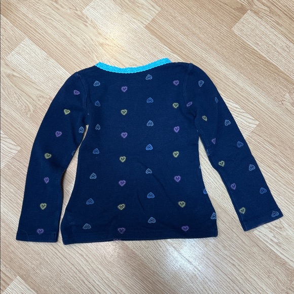 OshKosh B'gosh Navy and Light Blue Thermal Shirt. Cotton Durable Cozy - Picture 5 of 5